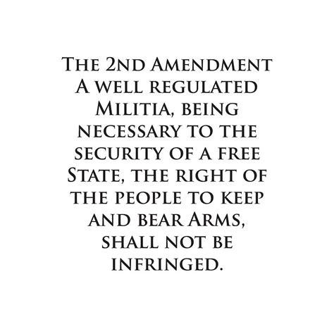 The 2nd Amendment of the constitution second rights wording meaning definition full text ...