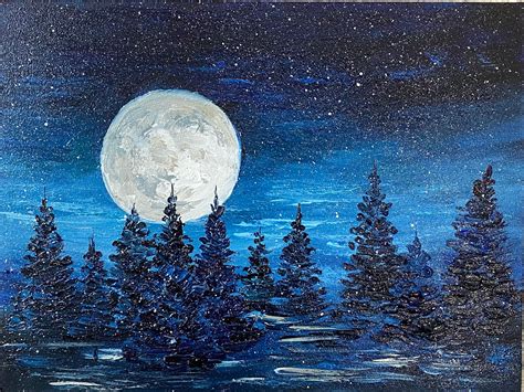 Night Landscape Painting