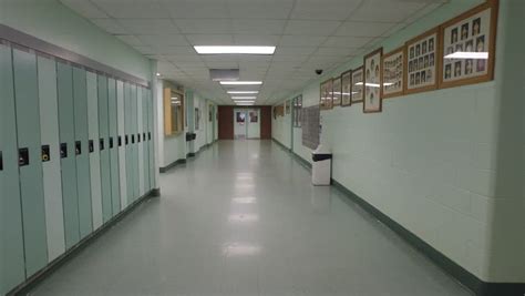 High School Hallway 2. Slow Zoom. Slow Zoom Down A Long, Empty High School Hallway. Lockers ...