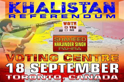 Referendum for Khalistan to begin in Toronto on September 18