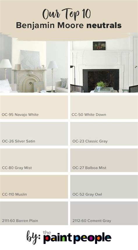 List of top 10 Benjamin Moore Light Neutrals by The Paint People | Living room decor colors ...