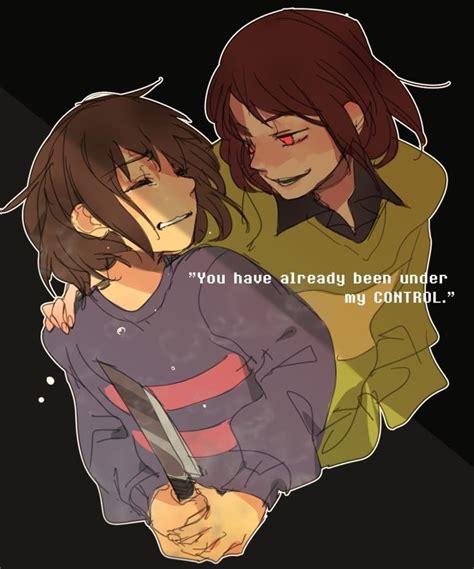 raven. — posting drawings of chara and frisk that were...