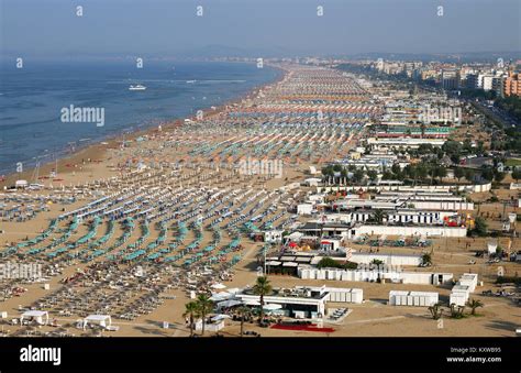 Rimini beach Italy summer season Stock Photo - Alamy