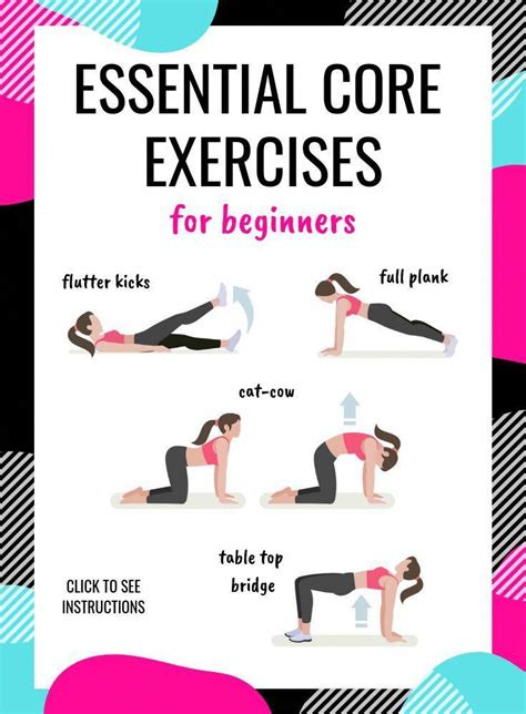 Core Exercises For Beginners | 5 Essential Exercises | Beginner ab workout, Workout for ...