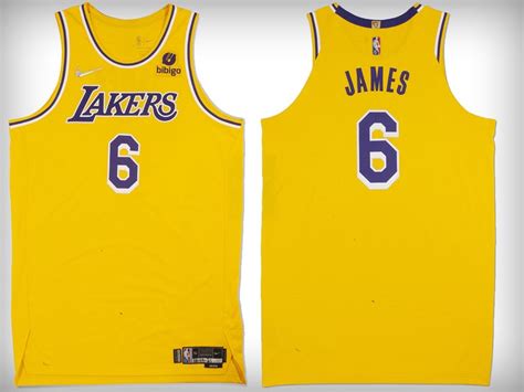 LeBron James' First Game-Worn Lakers No. 6 Jersey Hits Auction