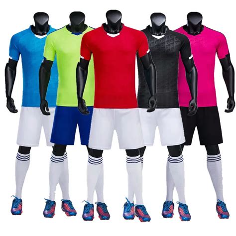 18 19 kits children soccer uniforms men kids soccer set blank soccer team training breathable ...