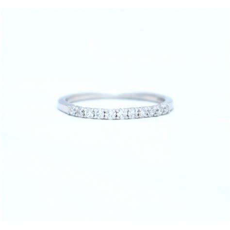 diamond half eternity ring set in platinum