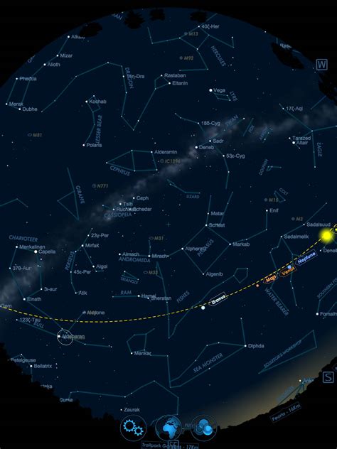 The Night Sky Star Map Review - Map of world