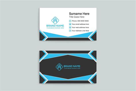 Minimalist business card template 23170681 Vector Art at Vecteezy