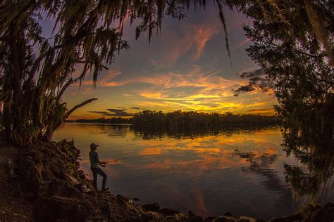 St. John's River Camping Photograph by Adrian E Gray