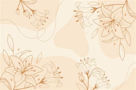 Free Vector | Floral background hand drawn style