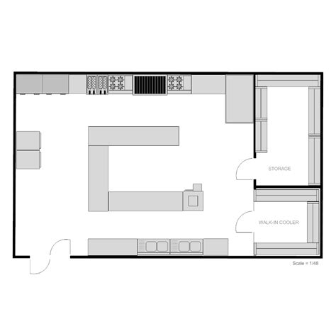 Restaurant Kitchen Floor Plan