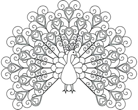 Realistic Peacock Coloring Pages at GetColorings.com | Free printable colorings pages to print ...