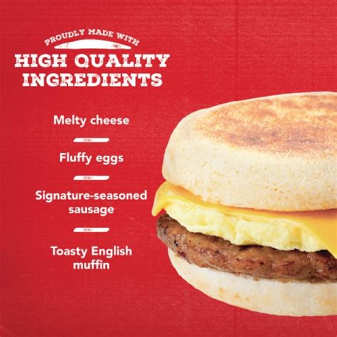 Jimmy Dean® Sausage Egg & Cheese English Muffin Frozen Breakfast Sandwiches, 18.4 OZ - QFC