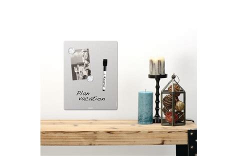 Quartet Home Organization Magnetic Dry-Erase Board, 8 1/2" x 11", Silver Surface, Frameless ...