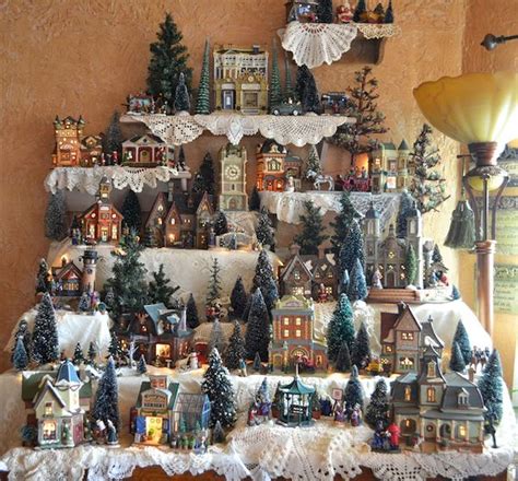 Christmas Village Houses Display Ideas