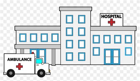 Hospital Building Clipart Black And White Lion