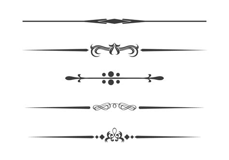 Divider Set Vector - Download Free Vector Art, Stock Graphics & Images