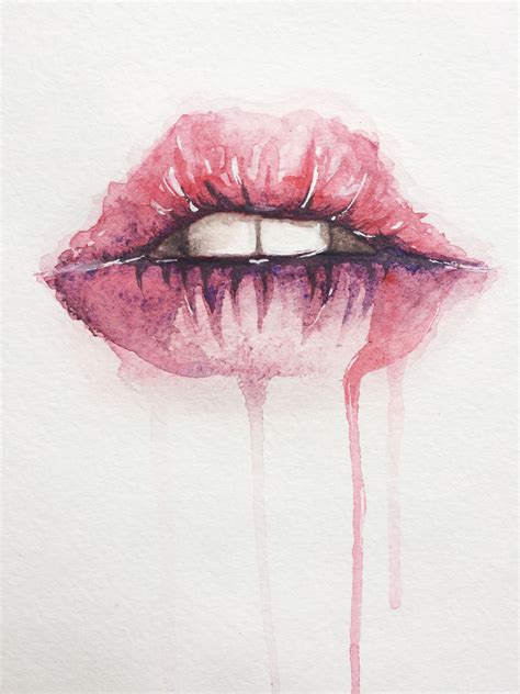 Watercolor Mouth