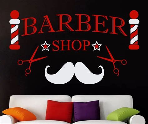 Barber Shop Wall Decals Order for-in Wall Stickers from Home & Garden on Aliexpress.com ...