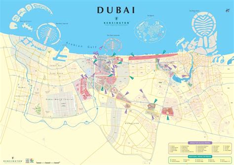 Dubai city map