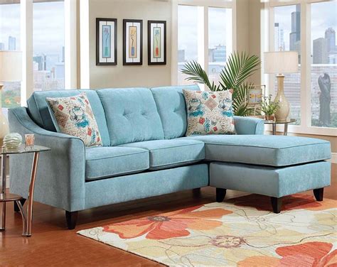 Light Blue Sectional Sofa