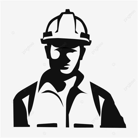 Construction Worker Silhouette Vector Illustration, Construction Worker Silhouette, Construction ...