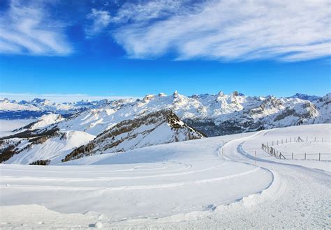 Snow ski path, mountains, snow, winter HD wallpaper | Wallpaper Flare