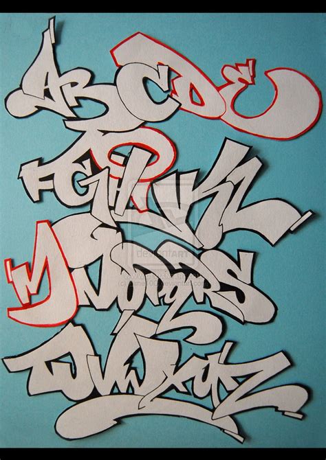 New Grafity's: Final Graffiti Alphabet Letters by Dime10C