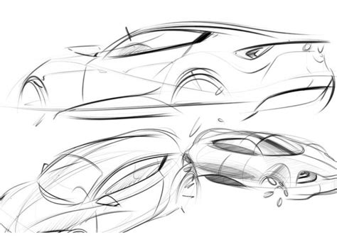 Industrial Design Sketches Car