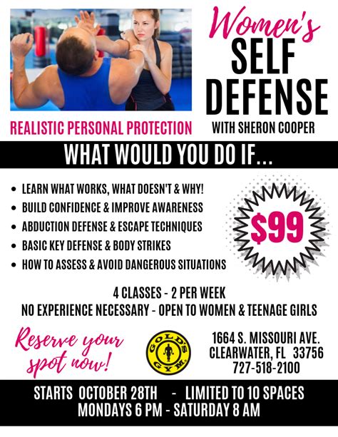 Self Defense Classes for Women | Clearwater, FL | Gold's Gym