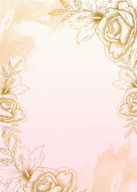 Vintage Gold Floral Background Gold Foil Wallpaper Image For Free Download - Pngtree