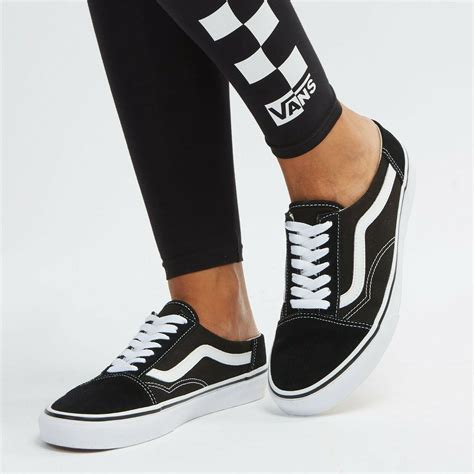 Vans - Vans Old Skool Mule Black/True White Women's Skate Shoes Size 10.5 - Walmart.com ...