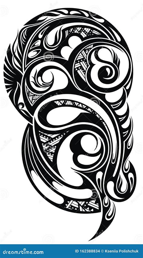 Tribal Art. Tribal Tattoo Designs. Set of Vector Illustrations Stock Vector - Illustration of ...