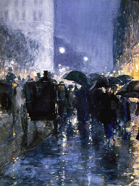 Frederick Childe Hassam (1859-1935) - Rainy Night : r/museum