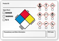 Special Precautionary Information GHS Secondary Label, SKU: LB-2915