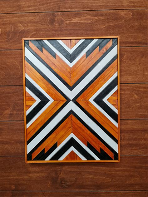 Tribal Wood Wall Art Wall Décor Custom Made Panel Wall | Etsy