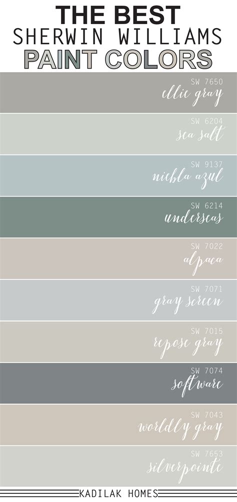 Popular Sherwin Williams Paint Colors - Paint Colors