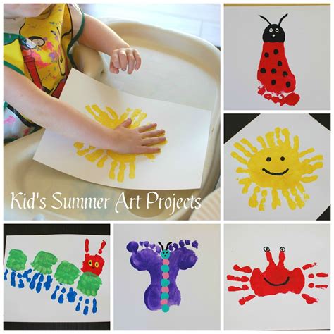 Pinkie for Pink: Kid's Summer Art Projects | Summer art projects, Preschool crafts, Art for kids