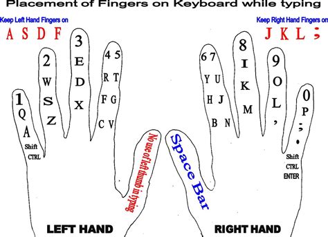 COMPUTER TYPING: PLACEMENT OF FINGERS | Typing tutorial, Typing skills, Computer basics