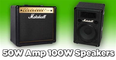 50W Amp 100W Speakers [Difference & Which is Better Sound]