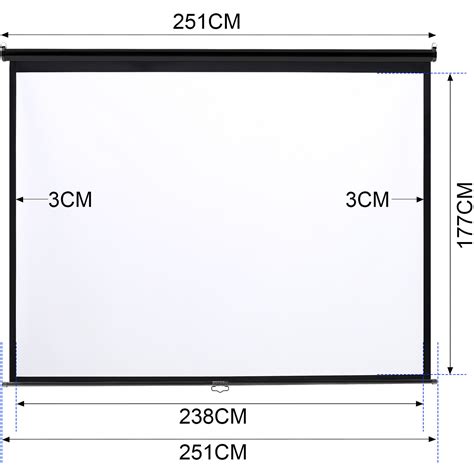 Manual Projector Screen Matt Pull Down Projection