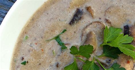 Scrumpdillyicious: Wild Mushroom Soup with Sherry & Thyme