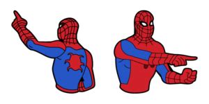 Spider-Man Pointing at Spider-Man Meme Cursor - Sweezy Custom Cursors