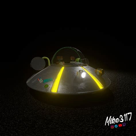 Miguel Angel Llanas - RICK and Morty spaceship 3d model