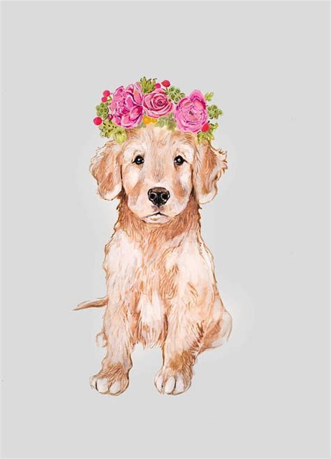 Fetch These Fantastic Gifts For a Golden Retriever Person | Golden retriever flowers, Golden ...