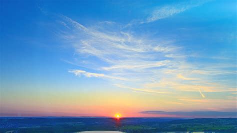 ni16-sunset-peace-land-sky-blue-nature-summer-flare-wallpaper