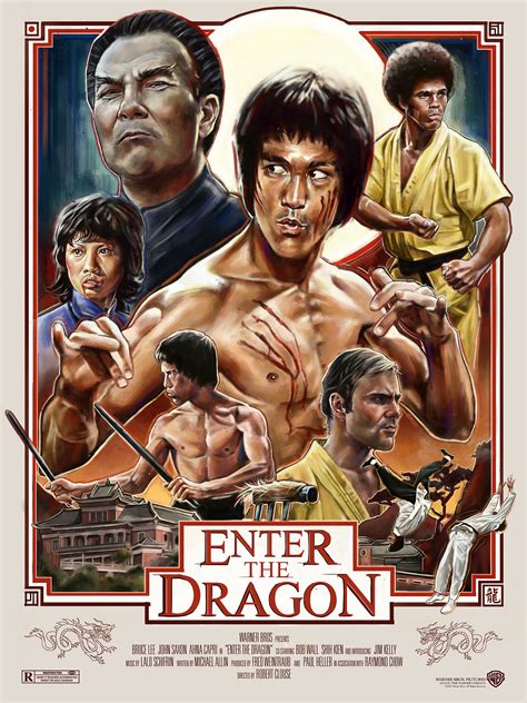 Enter the Dragon - Film Poster on Behance