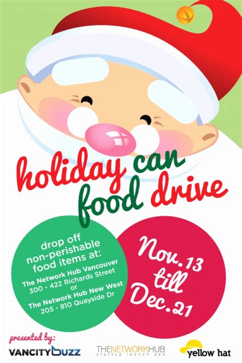 Canned Food Drive Flyer Beautiful Holiday Can Food Drive | Food drive flyer, Food drive, Canned ...