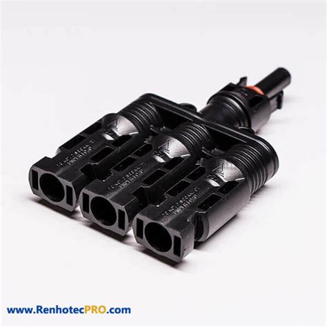 Mc4 Connectors Waterproof Ip67 One pair 1 to 3 Solar Panel Connector - Renhotecpro.com